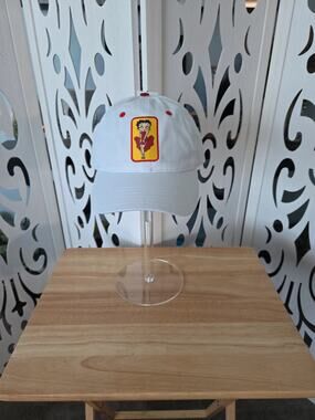 Betty Boop White Baseball Hat Adjustable Retro Cartoon Graphic Cap nwt OSFM